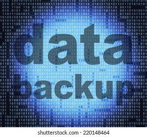 Data Backup Indicating File Transfer And Computer