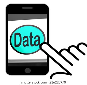 Data Button Displaying Facts Information Knowledge