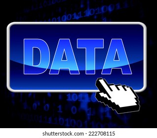 Data Button Meaning World Wide Web And Net Searching