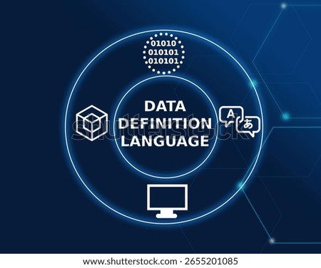 data definition language tech concept.A subset of SQL used to define database structures, such as tables, indexes, and views, including commands like CREATE, ALTER, and DROP.