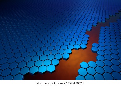 Data Leak Visualization Destroyed Order Futuristic Stock Illustration