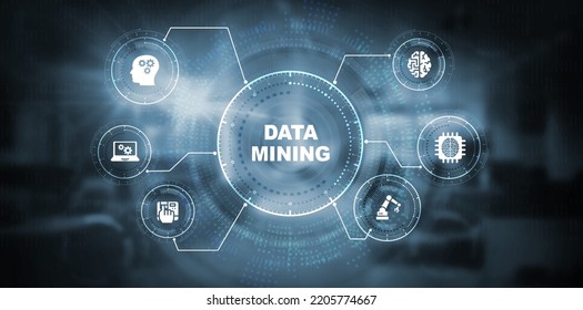 Data Mining Concept Business Modern Technology Stock Illustration ...