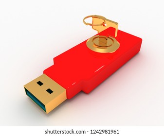 data protect concept.3d illustration