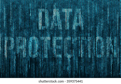 Data Protection - digital matrix