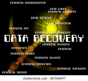 Data Recovery Indicating Getting Back And Retrieve