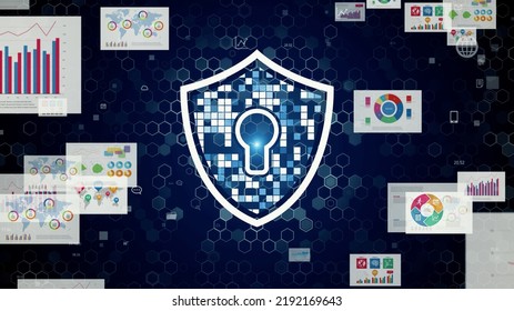 Data security concept. Confidential information. Data protection.