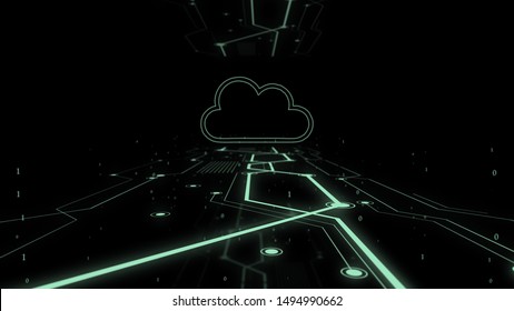 Data storage concept abbstract background.