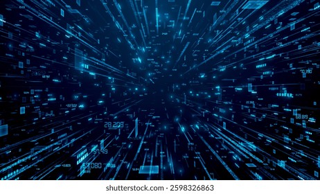 Data Streams Speed and Motion Technology Background