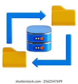 Data Sync on SaaS 3D Icon