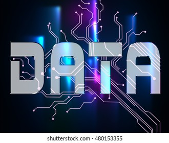 Data Word Representing Files Facts And Information