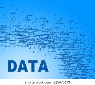 Data Words Showing Answer Information And Support