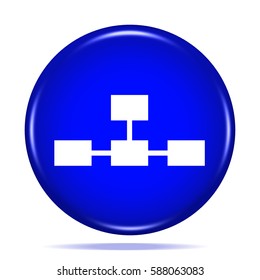 database icon. Internet button.3d illustration.