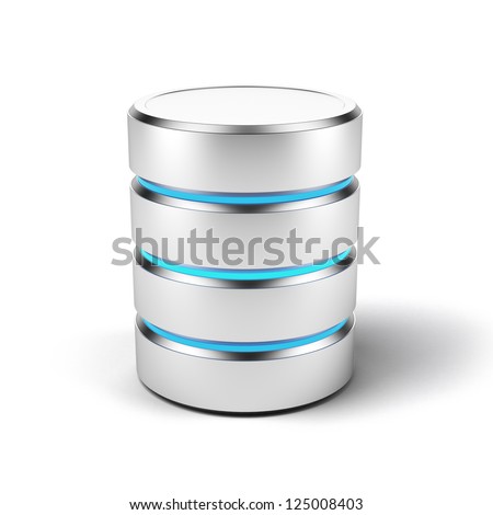 Database icon isolated on a white background