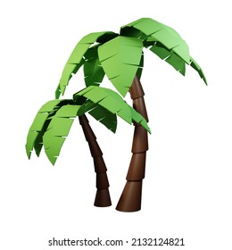 Dates Tree Palm - Ramadan 3D Icon suitable for eid mubarak concept