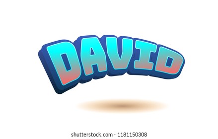 David Popular Nick Name Arround World Stock Illustration 1181150308 ...