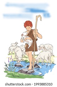 David As A Shepherd Boy