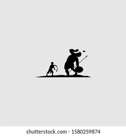 David Vs Goliath Deign Illustration