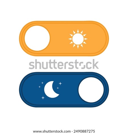 day and night button with sun and moon