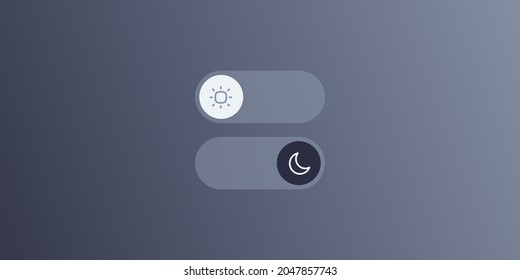 Day   night switch icon isolated white gradient background  illustration 