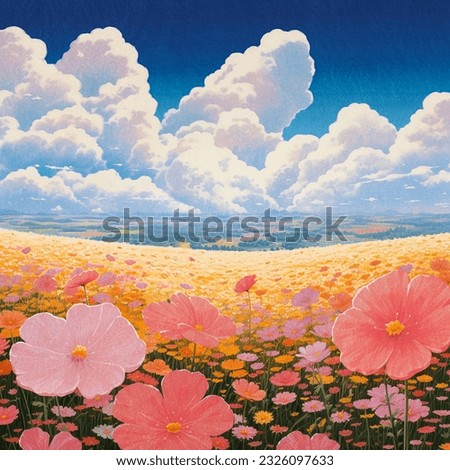 A day surrounded by flowers.