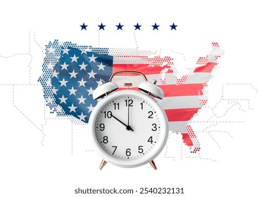 Daylight Saving 2024: US returns to standard time. Daylight Saving Time which began on 10 March 2024, ended on November 3 with the US returning to standard time. DST - Powered by Shutterstock