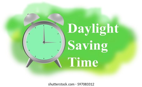 Alarm Clock Text Break Time Over Stock Photo 1734582554 