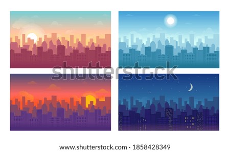 Similar – Image, Stock Photo An evening landscape of Malmo