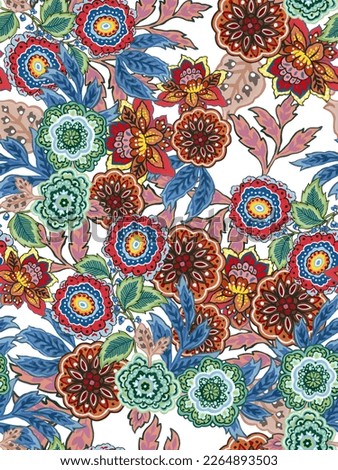 Dazzling abstract floral pattern asian batik vintage botanical for product, print pattern, decorated interior
