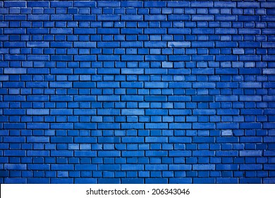 dazzling blue brick wall background
