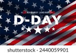 D-Day. Normandy landings concept Vector illustration. Template for background, banner, card, poster with text inscription