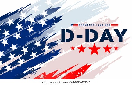 D-Day. Normandy landings concept Vector illustration. Template for background, banner, card, poster with text inscription - Powered by Shutterstock