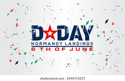 D-Day. Normandy landings concept Vector illustration. Template for background, banner, card, poster with text inscription	 - Powered by Shutterstock