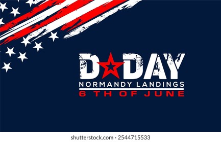 D-Day. Normandy landings concept Vector illustration. Template for background, banner, card, poster with text inscription	 - Powered by Shutterstock