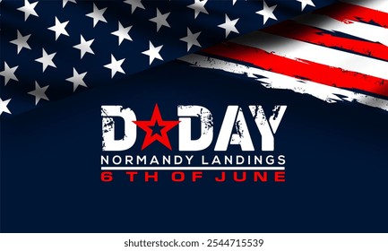 D-Day. Normandy landings concept Vector illustration. Template for background, banner, card, poster with text inscription	 - Powered by Shutterstock