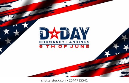 D-Day. Normandy landings concept Vector illustration. Template for background, banner, card, poster with text inscription	 - Powered by Shutterstock