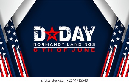 D-Day. Normandy landings concept Vector illustration. Template for background, banner, card, poster with text inscription	 - Powered by Shutterstock