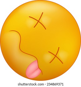 Dead Emoticon Smiley Stock Illustration 234869371 | Shutterstock