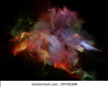 Dead Remember series. Interplay of nebulous, organic forms and colors on the subject of mind, dream, spirituality and imagination