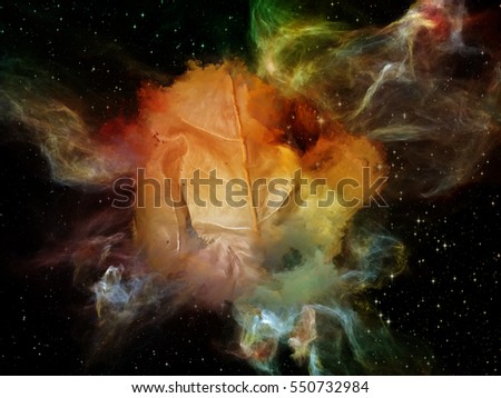 Dead Remember series. Visually attractive backdrop made of nebulous, organic forms and colors suitable as element for layouts on mind, dream, spirituality and imagination