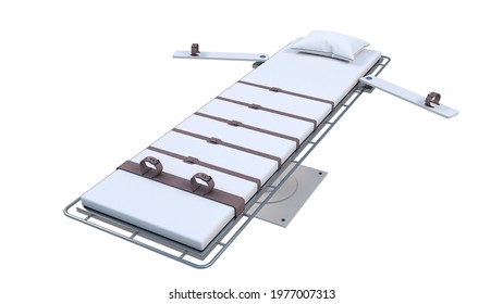 Death Penalty And Execution, Death Sentence With Lethal Injection In The Execution Room. Lethal Injection.3d Rendering.