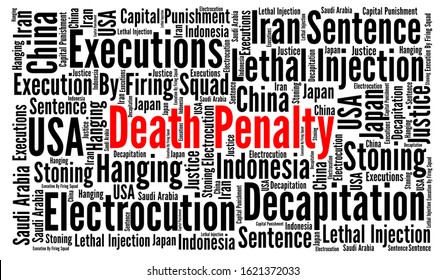 Death Penalty Word Cloud Concept