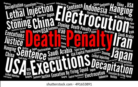 Death Penalty Word Cloud Concept