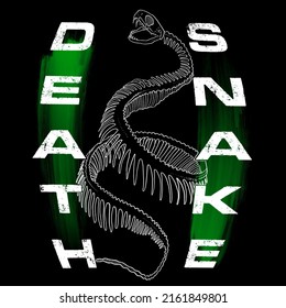 Death Snake Bones Art Drawing Stock Illustration 2161849801 | Shutterstock