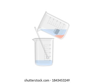 Decantation can be used to separate immiscible liquids that have different densities. For example, when a mixture of water and oil is present in a beaker, a distinct layer between the two consistency.