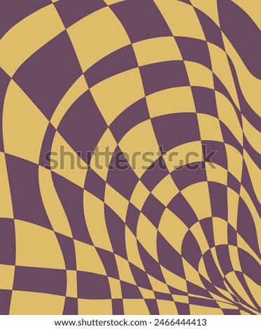 Deceitful image with a grid pattern