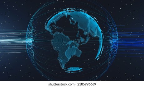 Decentralize Data Processing, Web3.0, The Next Generation Of Internet, Decentralized Internet Web3.0 Concept Illustration.