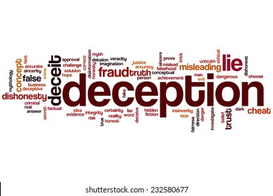 Deception Word Cloud Concept