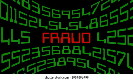 Decoding fraud process on the screen