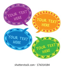 decorated bubble speech