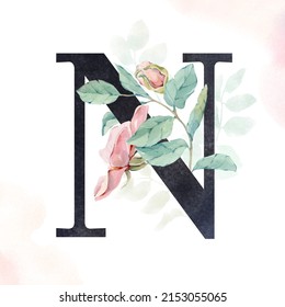 2,431 Letter n watercolor Images, Stock Photos & Vectors | Shutterstock